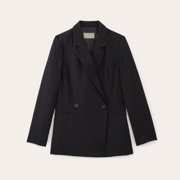 Everlane The Drapey Blazer in Black Size 6 NWT - Picture 1 of 15